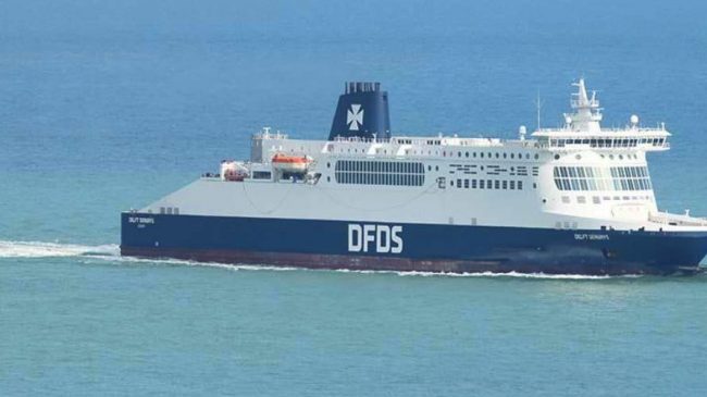 How long is the ferry from Dover to Calais?